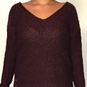 Dark purple sweater